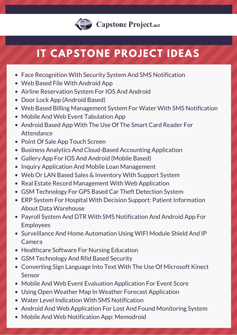 capstone project ideas for information systems