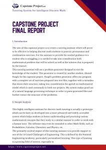 Top Tips For Easy Capstone Project Final Report Writing