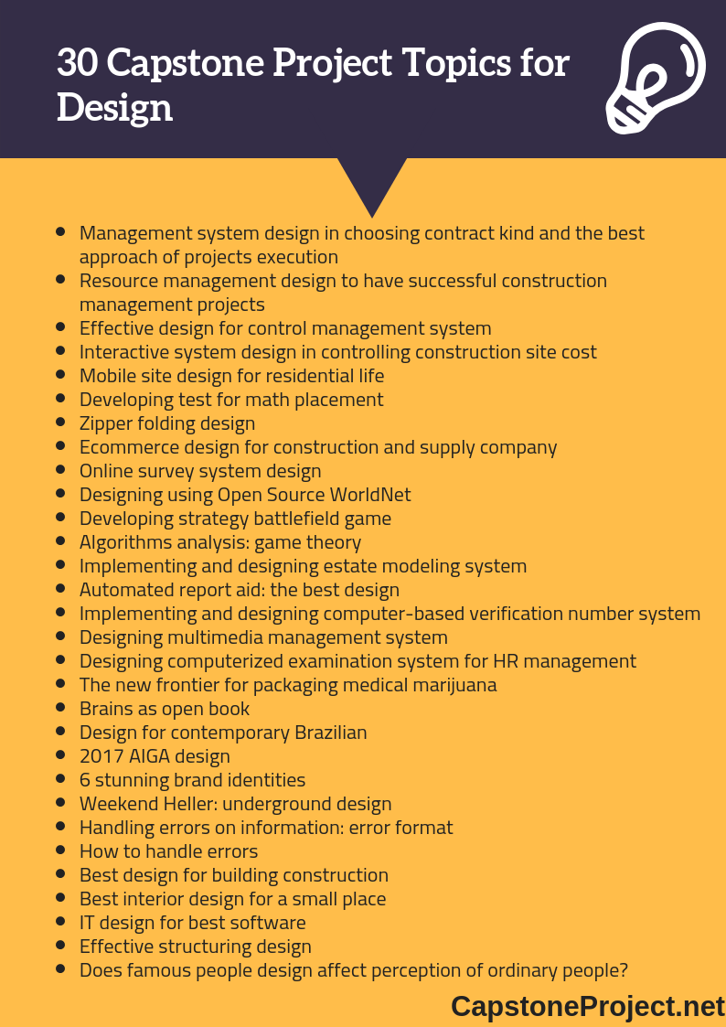 capstone project topics for engineering management